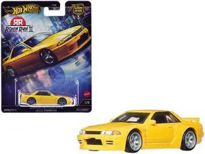 Nissan Skyline GT-R (R32) Pandem RHD (Right Hand Drive) Yellow "Ronin Run II" Series Diecast Model Car by Hot Wheels