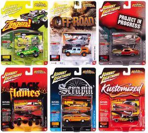 "Street Freaks" 2025 Release 1 Set A of 6 Cars 1/64 Diecast Model Cars by Johnny Lightning