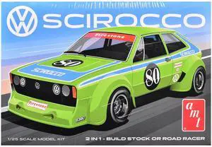 Skill 2 Model Kit Volkswagen Scirocco "T/A Champ" 1/25 Plastic Model by AMT
