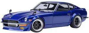 Nissan Fairlady Z RHD "Akuma No Z" Blue Metallic "Wangan Midnight - Comic #1 Version" Manga 1/64 Diecast Model Car by Autoart