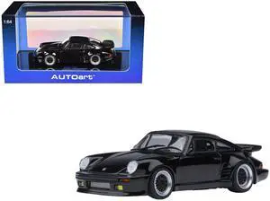 Porsche 911 (930) Turbo "Blackbird" Black "Wangan Midnight - Comic #1 Version" Manga 1/64 Model Car by Autoart