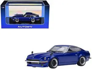 Nissan Fairlady Z RHD "Akuma No Z" Blue Metallic "Wangan Midnight - Comic #1 Version" Manga 1/64 Model Car by Autoart