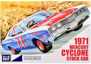 Skill 2 Model Kit 1971 Mercury Cyclone Stock Car 1/25 Plastic Model by MPC