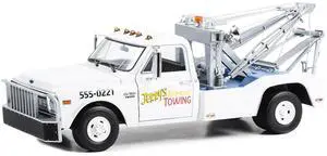 1969 Chevrolet C-30 Dually Wrecker Tow Truck "Jerrys Towing" White "The Fall Guy" TV 1/18 Diecast Model Cars by Greenlight
