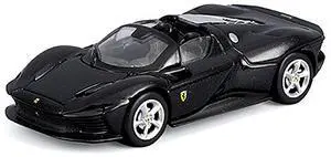 Ferrari Daytona SP3 Black "Speed Icons" Series 1/64 Diecast Model Car by Maisto