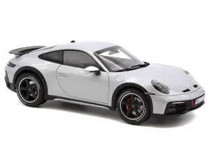 2023 Porsche 911 Dakar Ice Gray Metallic 1/18 Diecast Model Car by Norev