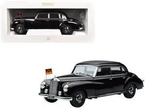 1955 Mercedes-Benz 300 Black "German Chancellor Konrad Adenauer" 1/18 Diecast Model Car by Norev