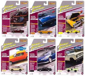 "Classic Gold Collection" 2025 Release 1 Set B of 6 Cars 1/64 Diecast Model Cars by Johnny Lightning