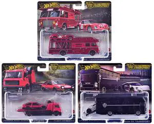 "Team Transport" 3 piece Set H 2025 "Car Culture" Series Diecast Model Cars by Hot Wheels