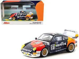 Porsche 911 GT2 #91 "24 Hours of Le Mans" (1995) "Collab64" Series 1/64 Diecast Model Car by Schuco & Tarmac Works