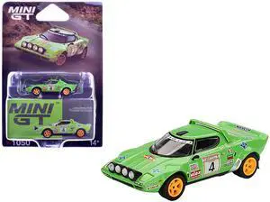 Lancia Stratos HF #4 Jorge de Bagration - Nuria Llopis Champion "Spanish Rally" (1979) Ltd Ed 1/64 Diecast Model Car by Mini GT