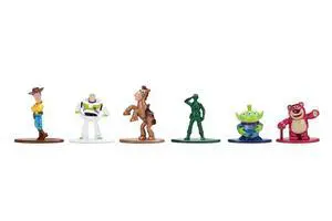 Set of 6 Diecast Figures "Toy Story" Movie Franchise "Nano Metalfigs" Series Diecast Models by Jada