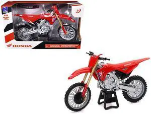 Honda CRF450R Motorcycle Red with Black Accents 1/12 Diecast Model by New Ray