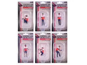 "Race Crew" 6 piece Figure Set for 1/24 scale models by American Diorama