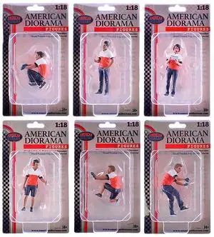 "Race Crew" 6 piece Figure Set for 1/18 scale models by American Diorama