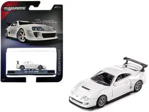1995 Toyota Supra RHD (Right Hand Drive) White "Collection" Series 1/64 Diecast Model Car by Majorette