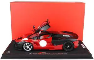 Ferrari LaFerrari "Prototype Test 2012" Rosso Corsa Red and Matt Black With Display Case Ltd Ed 1/18 Diecast Model Car by BBR Ferrari LaFerrari "Prototype Test 2012" Rosso Corsa Red and Matt Black With Display Case Ltd Ed 1/18 Diecast Model Car by BBR