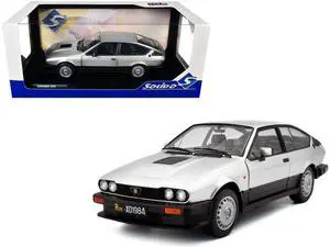 1984 Alfa Romeo GTV6 Silver Metallic 1/18 Diecast Model Car by Solido 1984 Alfa Romeo GTV6 Silver Metallic 1/18 Diecast Model Car by Solido