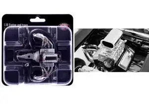 Blown 427 Engine & Transmission Replica from "1957 Chevrolet 150 Gasser" 1/18 Model by ACME Blown 427 Engine & Transmission Replica from "1957 Chevrolet 150 Gasser" 1/18 Model by ACME