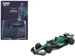 Aston Martin AMR24 #14 Fernando Alonso Formula One F1 "Canadian GP" (2024) Limited Edition 1/64 Diecast Model Car by Mini GT Aston Martin AMR24 #14 Fernando Alonso Formula One F1 "Canadian GP" (2024) Limited Edition 1/64 Diecast Model Car by Mini GT