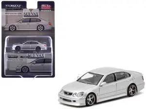 Toyota Vertex Aristo JZS161 RHD (Right Hand Drive) Silver Metallic "Global64" Series 1/64 Diecast Model Car by Tarmac Works Toyota Vertex Aristo JZS161 RHD (Right Hand Drive) Silver Metallic "Global64" Series 1/64 Diecast Model Car by Tarmac Works