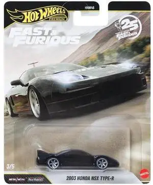 2003 Honda NSX Type-R RHD (Right Hand Drive) Black "Fast Five" (2011) Movie Diecast Model Car by Hot Wheels 2003 Honda NSX Type-R RHD (Right Hand Drive) Black "Fast Five" (2011) Movie Diecast Model Car by Hot Wheels