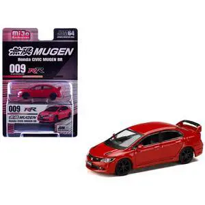 Honda Civic Mugen RR (FD2) RHD (Right Hand Drive) Milano Red "JDM64" Series 1/64 Diecast Model Car by Hobby Japan Honda Civic Mugen RR (FD2) RHD (Right Hand Drive) Milano Red "JDM64" Series 1/64 Diecast Model Car by Hobby Japan