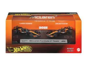 "McLaren Formula 1 Team" Formula One F1 World Championship (2025) 2 Piece Set Diecast Model Cars by Hot Wheels "McLaren Formula 1 Team" Formula One F1 World Championship (2025) 2 Piece Set Diecast Model Cars by Hot Wheels