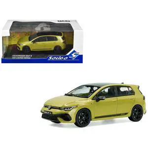 2023 Volkswagen Golf R 333 Limited Edition Lime Yellow Metallic with Black Top 1/43 Diecast Model Car by Solido 2023 Volkswagen Golf R 333 Limited Edition Lime Yellow Metallic with Black Top 1/43 Diecast Model Car by Solido