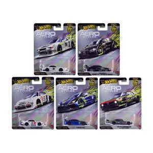 "Aero Styles" 5 piece Set "Car Culture 10th Anniversary" 2026 Series U Diecast Model Cars by Hot Wheels "Aero Styles" 5 piece Set "Car Culture 10th Anniversary" 2026 Series U Diecast Model Cars by Hot Wheels
