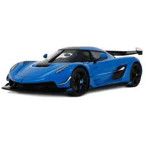 2025 Koenigsegg Jesko Blue Metallic with Black Stripes 1/18 Model Car by GT Spirit 2025 Koenigsegg Jesko Blue Metallic with Black Stripes 1/18 Model Car by GT Spirit