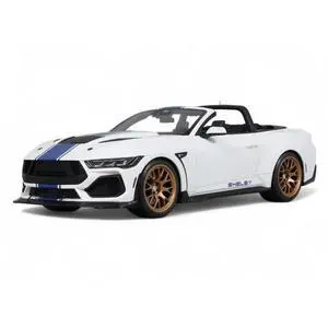 2025 Shelby Mustang Supersnake Convertible White with Blue Stripes 1/18 Model Car by GT Spirit 2025 Shelby Mustang Supersnake Convertible White with Blue Stripes 1/18 Model Car by GT Spirit