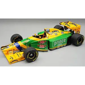 Benetton B193B #5 Michael Schumacher Formula One F1 "Hungarian GP" (1993) "Mythos Series" with Case 1/18 Model Car by Tecnomodel Benetton B193B #5 Michael Schumacher Formula One F1 "Hungarian GP" (1993) "Mythos Series" with Case 1/18 Model Car by Tecnomodel