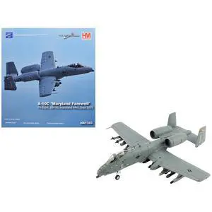 Fairchild Republic A-10C Thunderbolt II Attack Aircraft "Maryland ANG" (2025) US Air Force 1/72 Diecast Model by Hobby Master Fairchild Republic A-10C Thunderbolt II Attack Aircraft "Maryland ANG" (2025) US Air Force 1/72 Diecast Model by Hobby Master