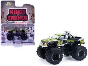 1986 Chevrolet S10 Monster Truck #24 "Raptor" Black and Green with Graphics 1/64 Diecast Model Car by Greenlight 1986 Chevrolet S10 Monster Truck #24 "Raptor" Black and Green with Graphics 1/64 Diecast Model Car by Greenlight