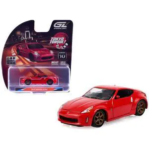 2019 Nissan 370Z Coupe Red "Tokyo Torque" Series 10 1/64 Diecast Model Car by Greenlight 2019 Nissan 370Z Coupe Red "Tokyo Torque" Series 10 1/64 Diecast Model Car by Greenlight
