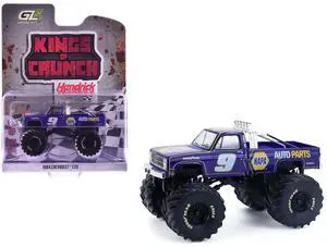 1984 Chevrolet C20 Monster Truck #9 "NAPA" Blue with Graphics 1/64 Diecast Model Car by Greenlight 1984 Chevrolet C20 Monster Truck #9 "NAPA" Blue with Graphics 1/64 Diecast Model Car by Greenlight