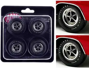 "Super Sport" Wheel and Tire Set of 4 pieces from "1970 Chevrolet Chevelle SS" for 1/18 Scale Models by ACME "Super Sport" Wheel and Tire Set of 4 pieces from "1970 Chevrolet Chevelle SS" for 1/18 Scale Models by ACME