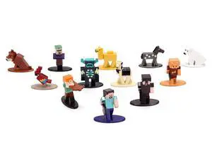 Set of 12 Diecast Figures "Minecraft" Video Game Wave 2 "Nano Metalfigs" Series Diecast models by Jada Set of 12 Diecast Figures "Minecraft" Video Game Wave 2 "Nano Metalfigs" Series Diecast models by Jada