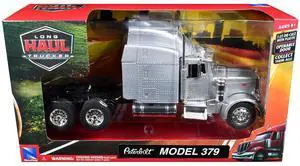 Peterbilt 379 Truck Tractor Silver Metallic "Long Haul Trucker" 1/32 Diecast Model by New Ray Peterbilt 379 Truck Tractor Silver Metallic "Long Haul Trucker" 1/32 Diecast Model by New Ray