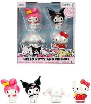 Set of 4 Diecast Figures "Hello Kitty and Friends" Franchise "Metalfigs" Series Diecast models by Jada Set of 4 Diecast Figures "Hello Kitty and Friends" Franchise "Metalfigs" Series Diecast models by Jada