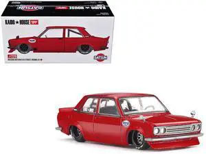 Datsun 510 Street "Nismo V3" Red Metallic (Designed by Jun Imai) "Kaido House" Special 1/64 Diecast Model Car by Mini GT Datsun 510 Street "Nismo V3" Red Metallic (Designed by Jun Imai) "Kaido House" Special 1/64 Diecast Model Car by Mini GT