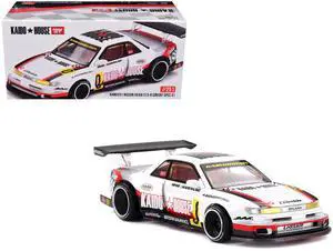 Nissan Silvia S13-R "Circuit Spec V1" RHD White with Graphics "Kaido House" Special 1/64 Diecast Model Car by Mini GT Nissan Silvia S13-R "Circuit Spec V1" RHD White with Graphics "Kaido House" Special 1/64 Diecast Model Car by Mini GT