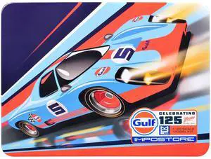 Skill 2 Model Kit Gulf Racing Impostore with Collector Tin 1/25 Plastic Model by MPC Skill 2 Model Kit Gulf Racing Impostore with Collector Tin 1/25 Plastic Model by MPC