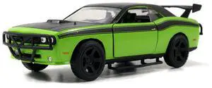 Letty's Dodge Challenger SRT8 Green w/Matt Black Top & Hood "Fast & Furious 25th Anniversary" 1/32 Diecast Car Model by Jada Letty's Dodge Challenger SRT8 Green w/Matt Black Top & Hood "Fast & Furious 25th Anniversary" 1/32 Diecast Car Model by Jada