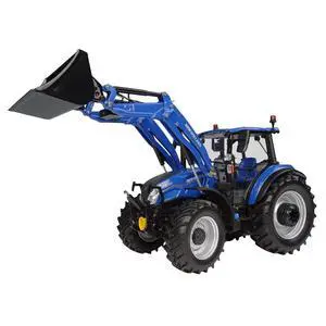 New Holland T5.120 Tractor with Front Loader Dynamic Blue 1/32 Diecast Model by Universal Hobbies New Holland T5.120 Tractor with Front Loader Dynamic Blue 1/32 Diecast Model by Universal Hobbies
