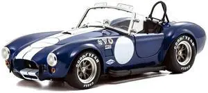 Shelby Cobra 427 S/C Blue with White Stripes and Race Graphics 1/18 Diecast Model Car by Kyosho Shelby Cobra 427 S/C Blue with White Stripes and Race Graphics 1/18 Diecast Model Car by Kyosho