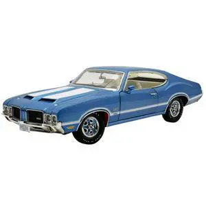 1971 Oldsmobile 442 W30 "Dr. Olds Release #6" Viking Blue Metallic with White Stripes Limited Ed 1/18 Diecast Model Car by ACME 1971 Oldsmobile 442 W30 "Dr. Olds Release #6" Viking Blue Metallic with White Stripes Limited Ed 1/18 Diecast Model Car by ACME