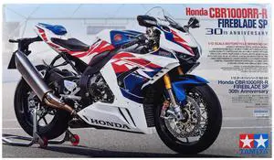 Model Kit Honda CBR1000RR-R Fireblade SP "30th Anniversary" Motorcycle 1/12 Scale Model by Tamiya Model Kit Honda CBR1000RR-R Fireblade SP "30th Anniversary" Motorcycle 1/12 Scale Model by Tamiya