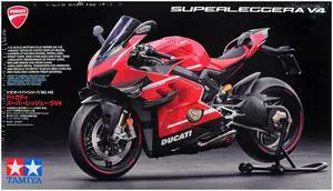 Model Kit Ducati Superleggera V4 Motorcycle 1/12 Scale Model by Tamiya Model Kit Ducati Superleggera V4 Motorcycle 1/12 Scale Model by Tamiya